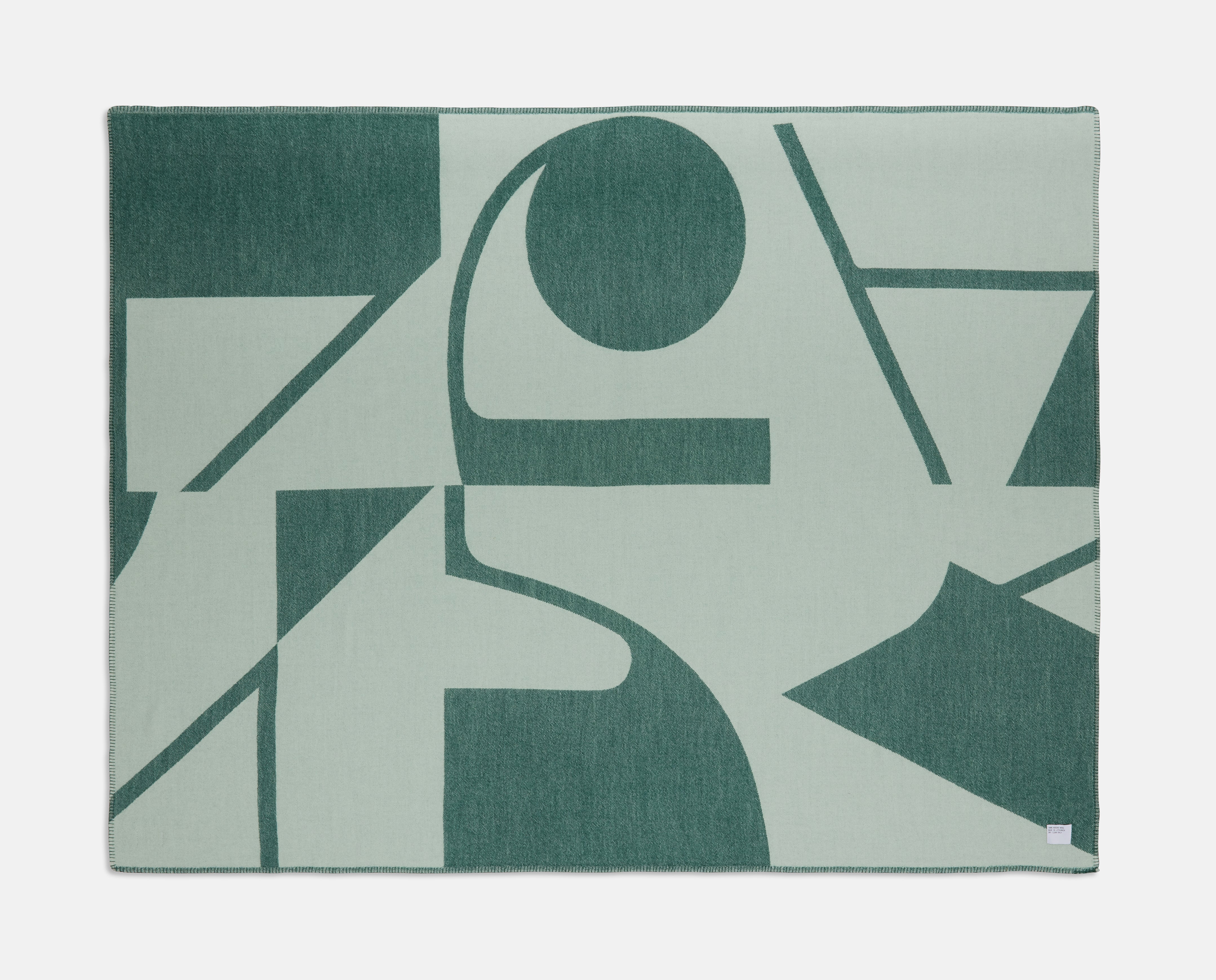 Green Logo Scramble Blanket