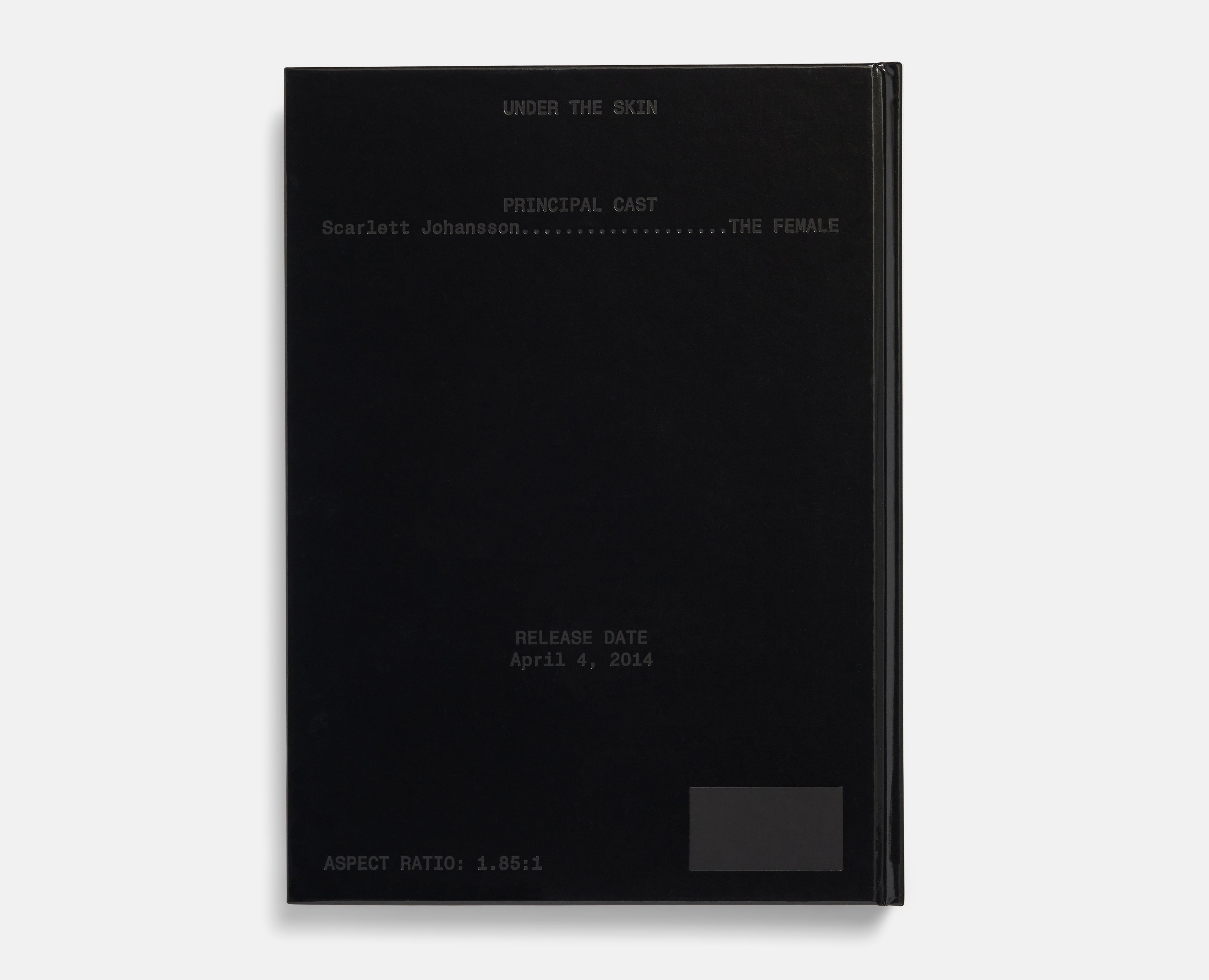 Under The Skin Screenplay Book