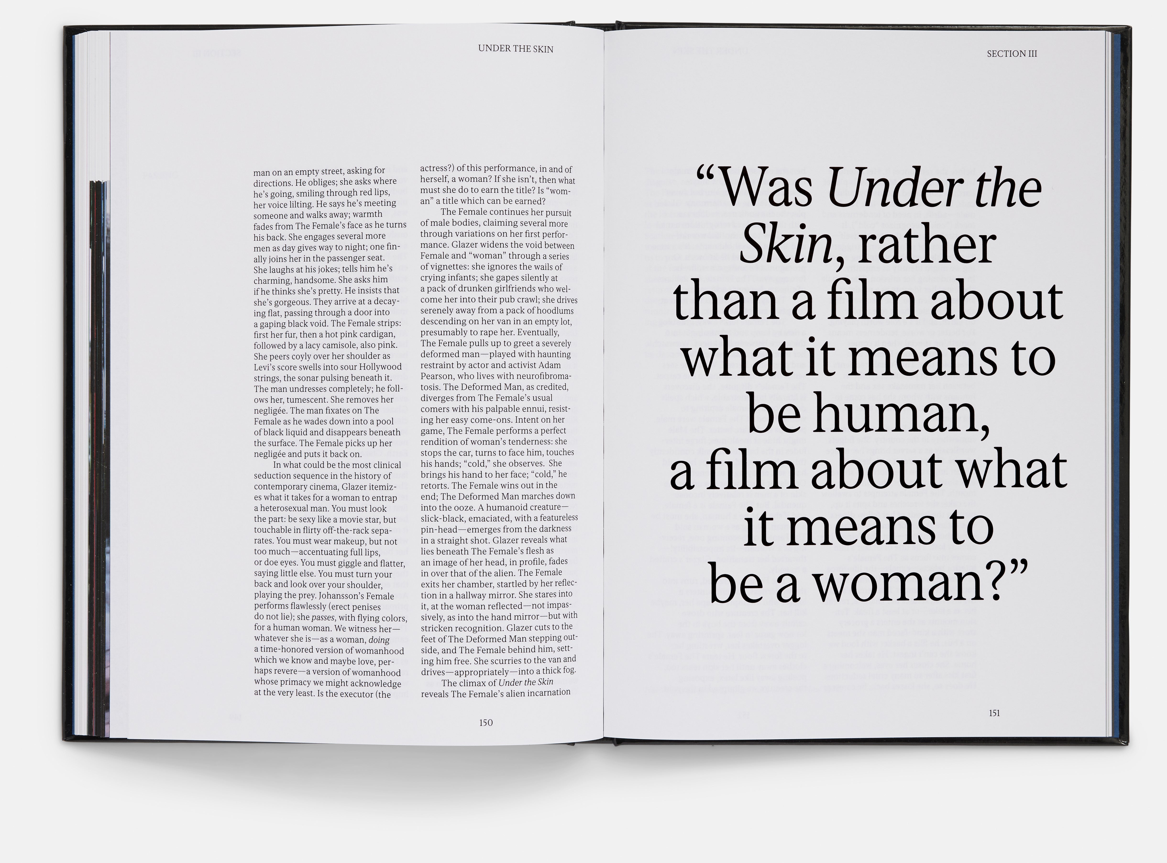 Under The Skin Screenplay Book