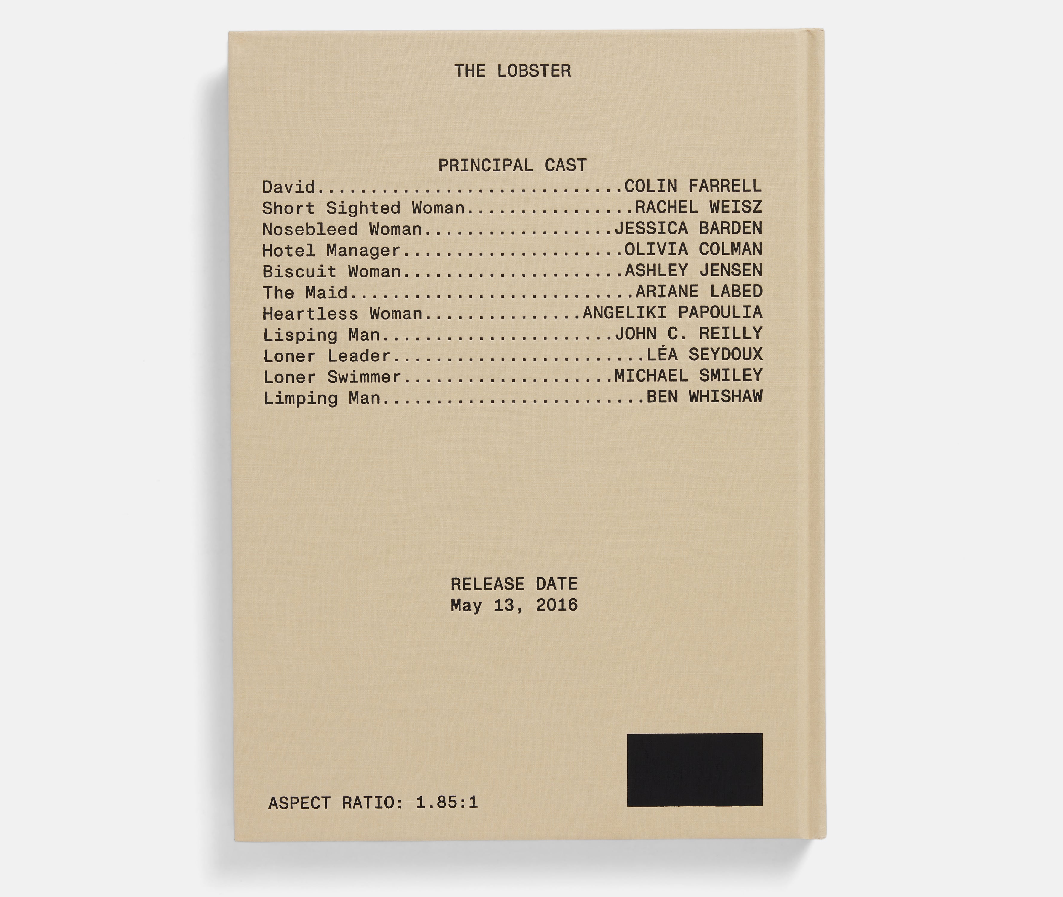 The Lobster Screenplay Book