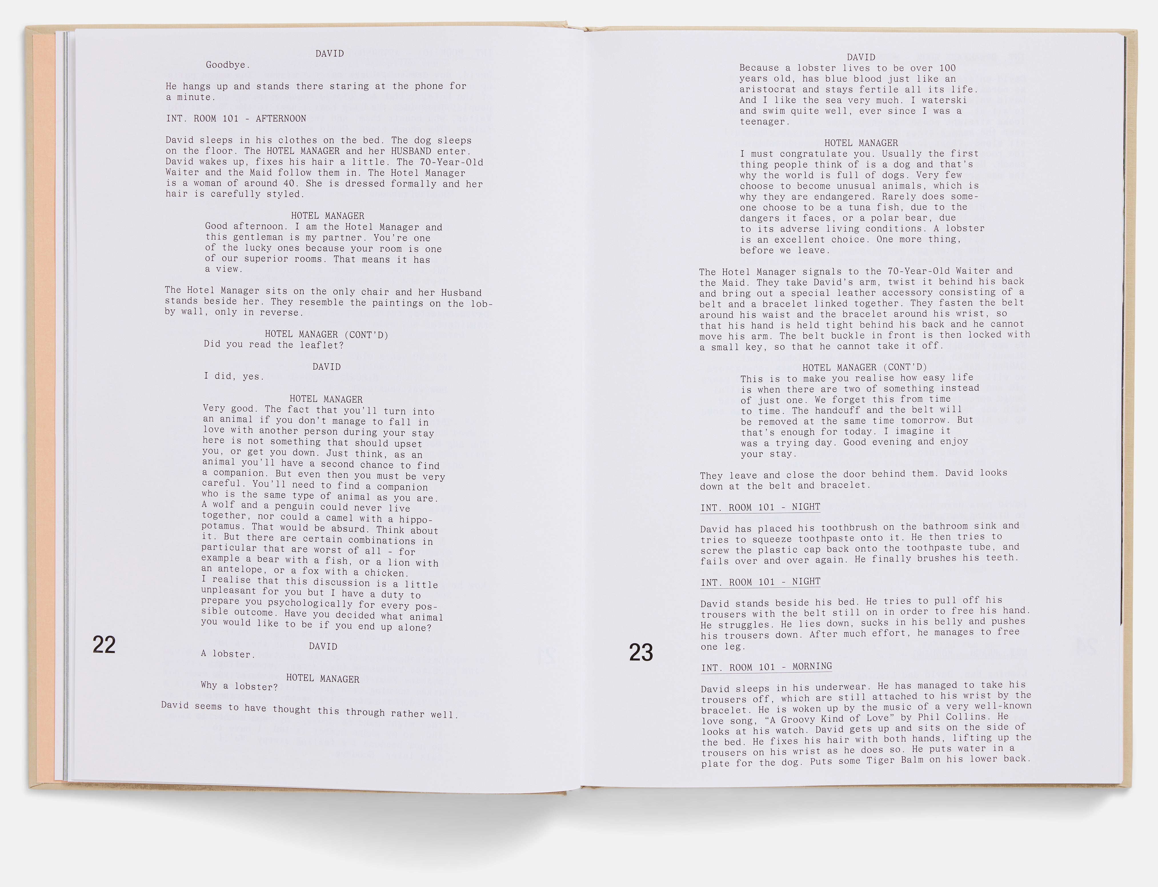 The Lobster Screenplay Book