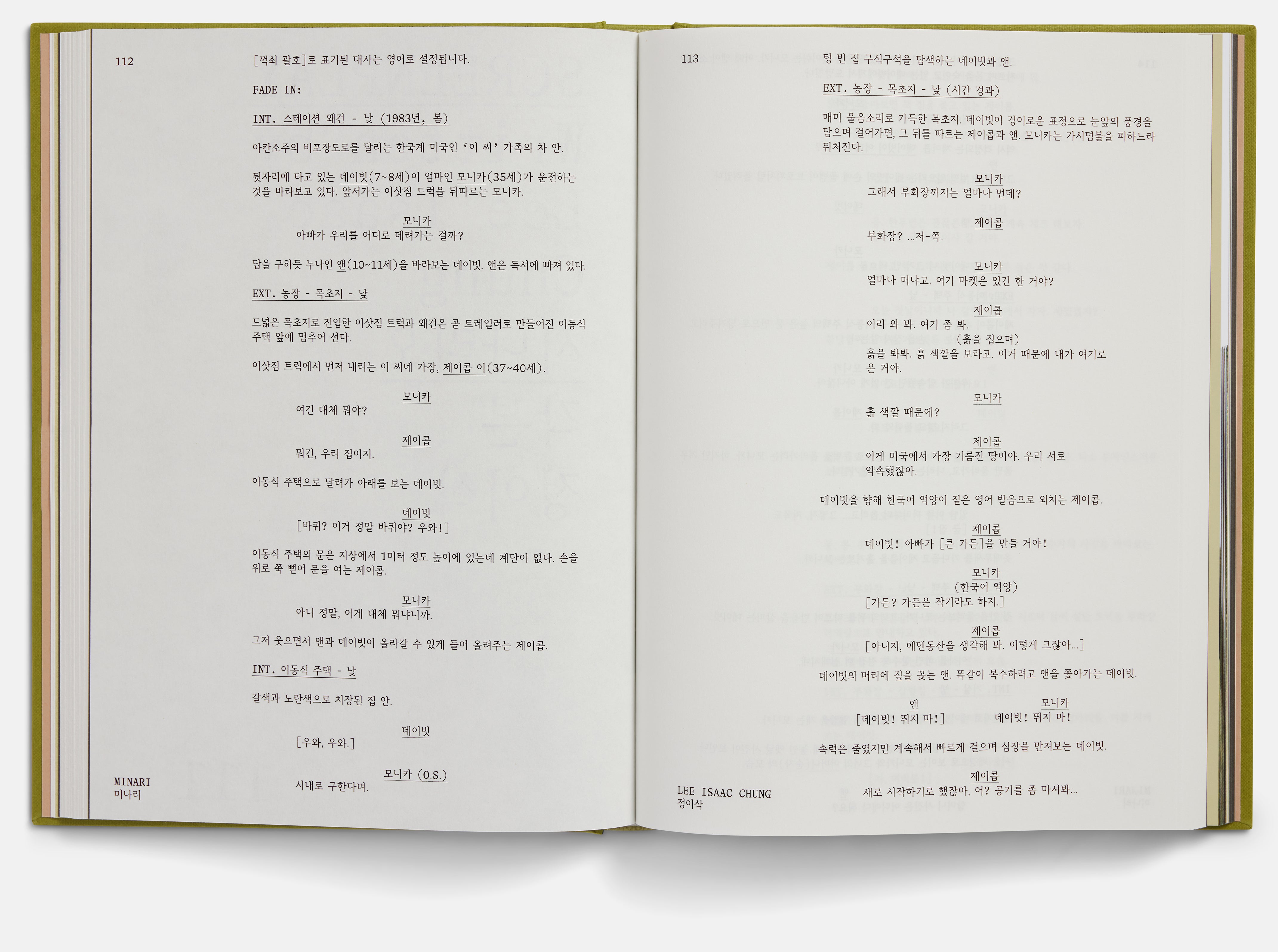 Minari Screenplay Book