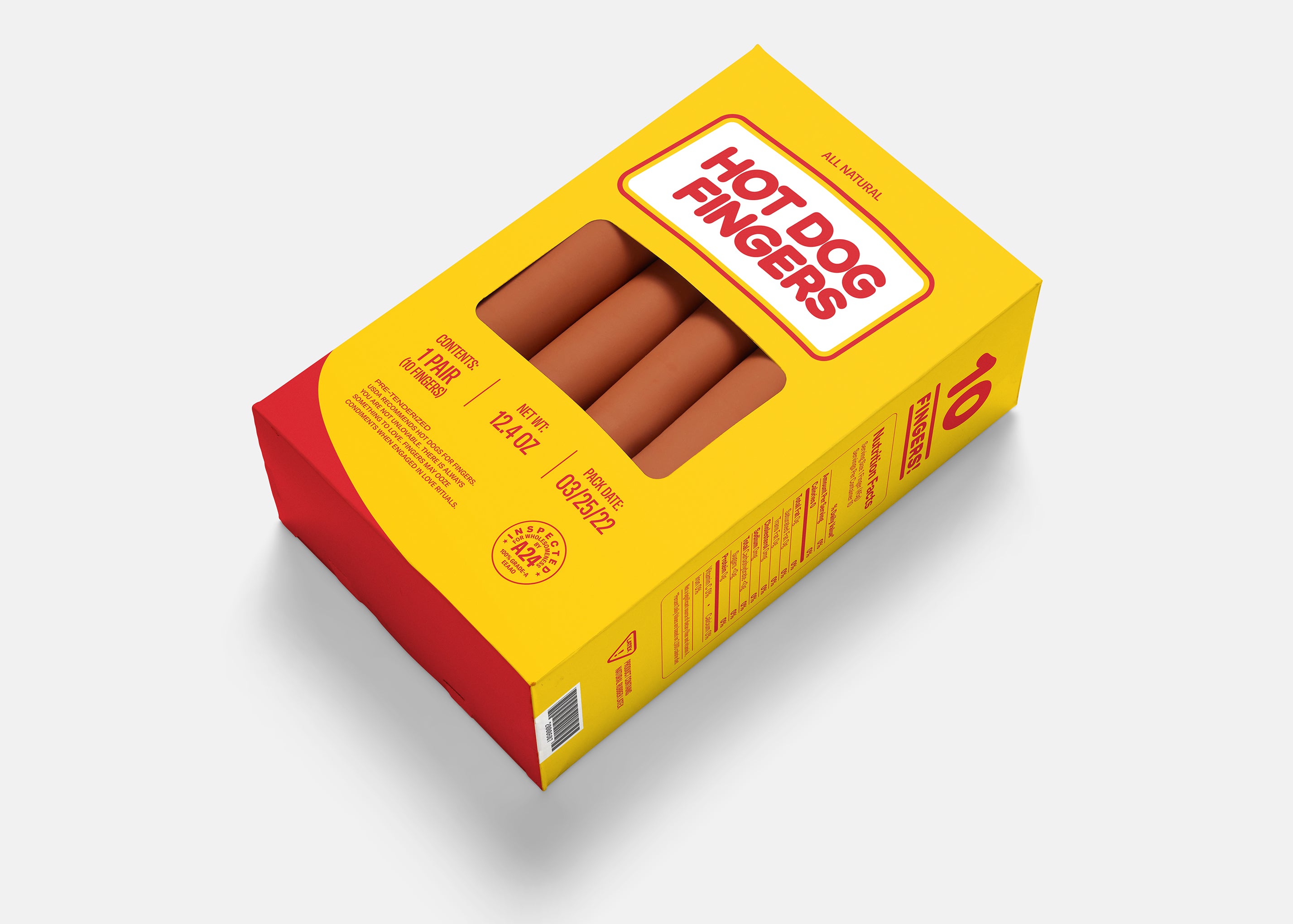 Hot Dog Finger Gloves