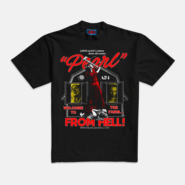 Online Ceramics x Pearl Farm From Hell Tee – A24 Shop