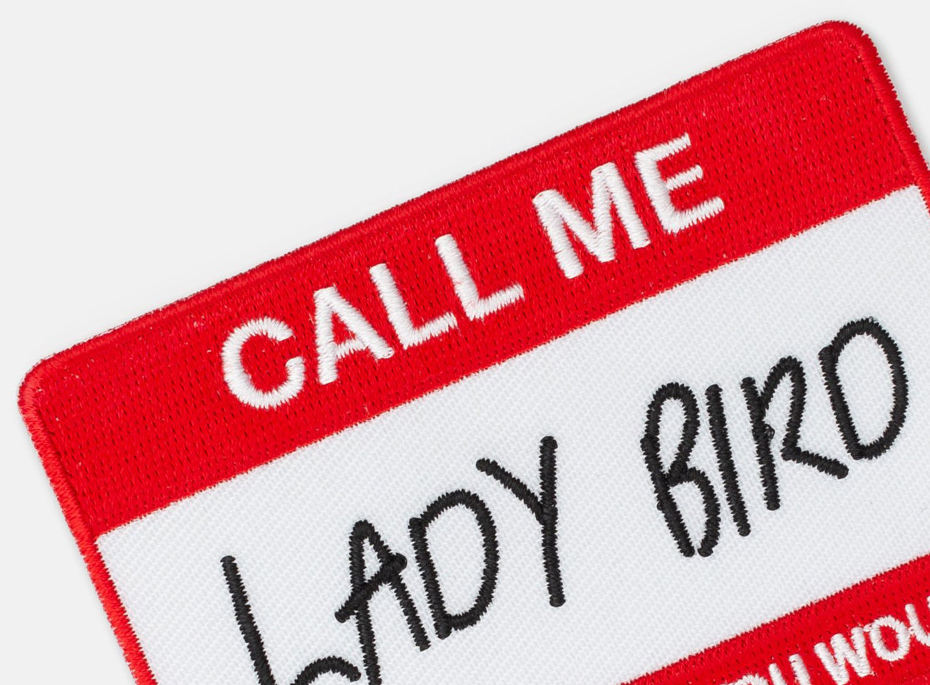 'Lady Bird' Name Patch