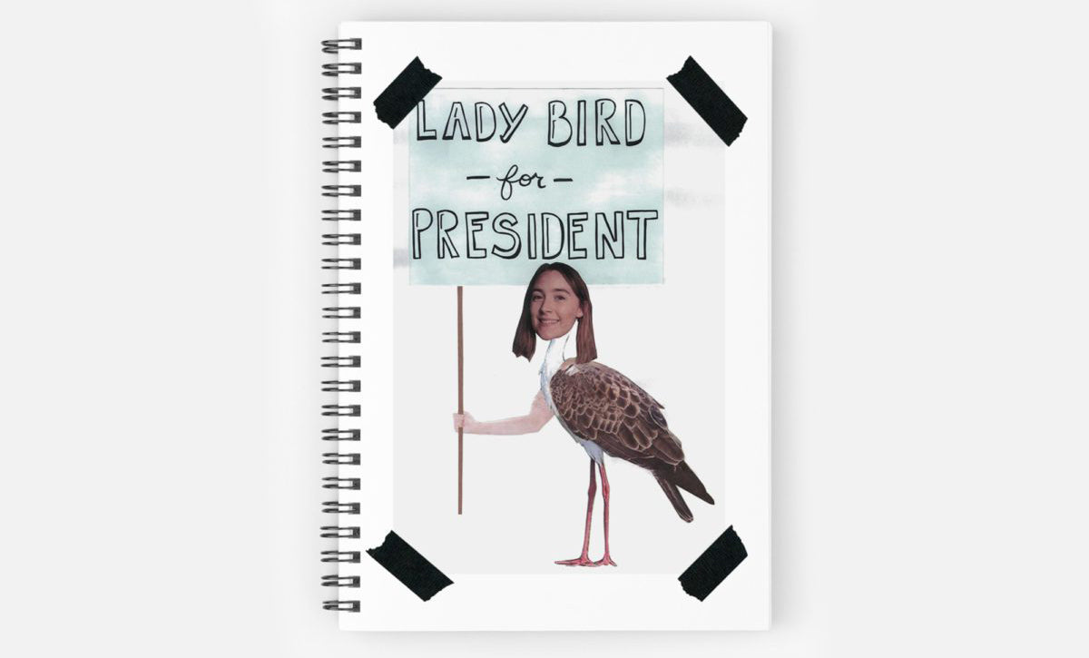 'Lady Bird For President' Hallway Posters